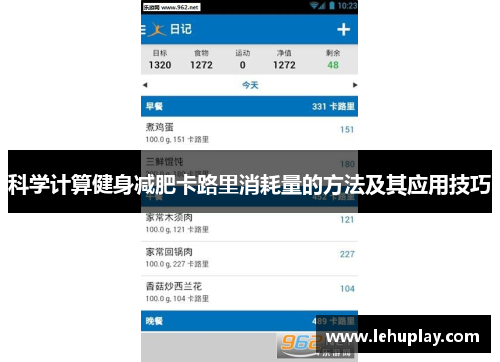 科学计算健身减肥卡路里消耗量的方法及其应用技巧